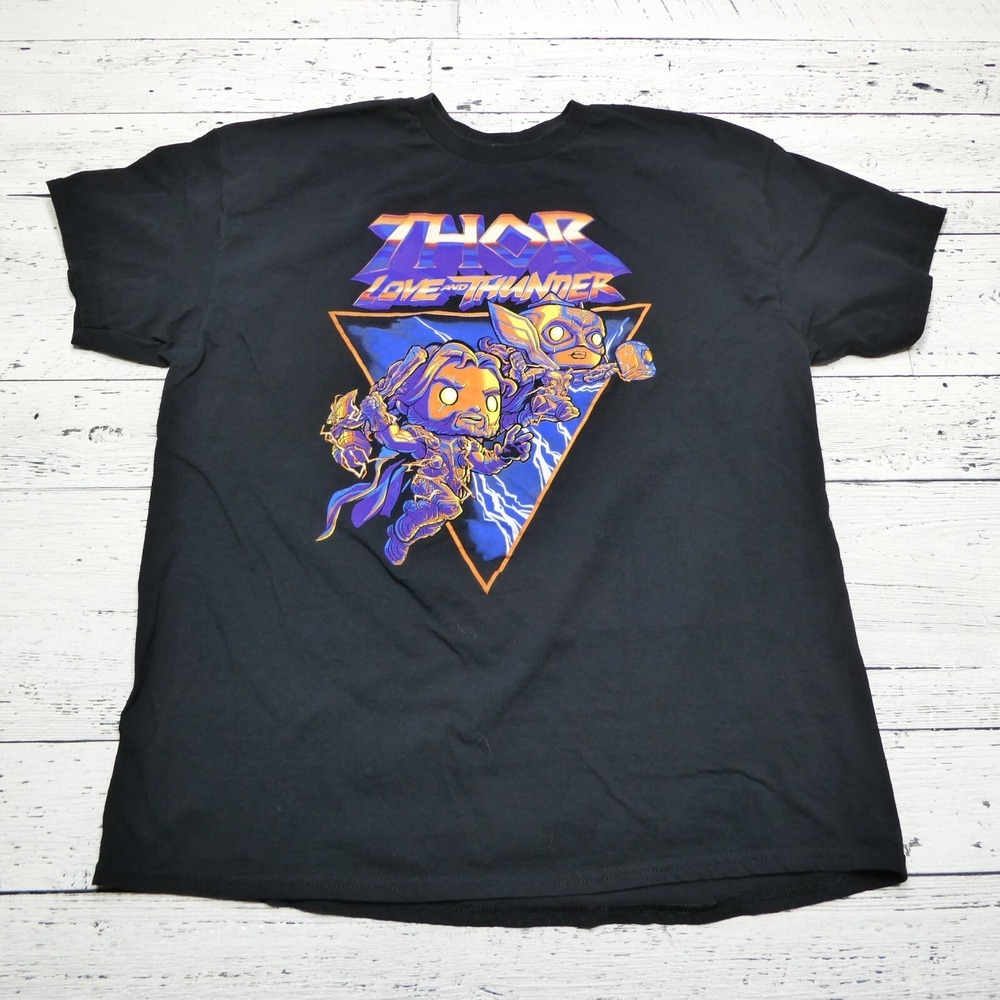 Thor Love and Thunder Shirt Size XL Marvel Pop Tees Short Sleeve Cotton